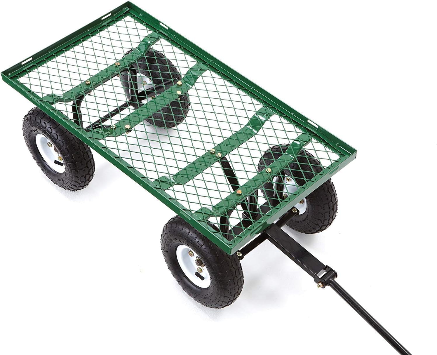 Gorilla Carts GOR400-COM Steel Garden Cart, Steel Mesh Removable Sides, 3 cu ft, 400 lb Capacity, Green - Image 10