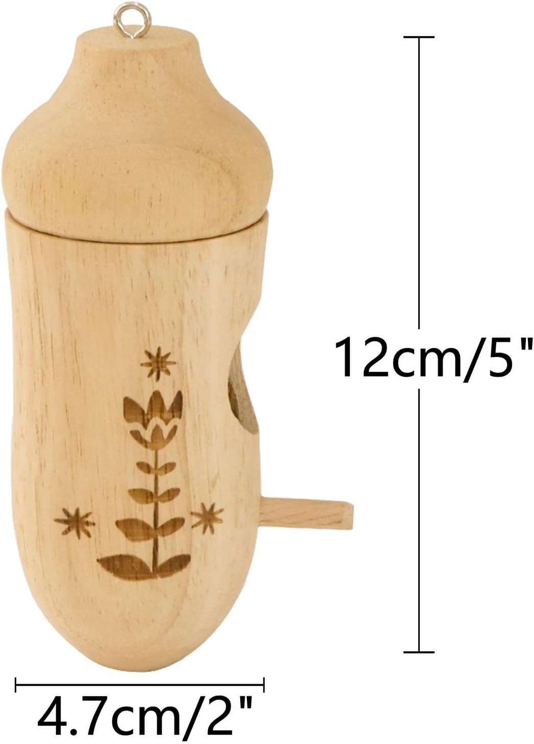 OROGHT Hummingbird House - Natural Wooden Hummingbird Houses for Outside Hanging, Gardening Gifts Home Decoration 3 Packs - Image 3