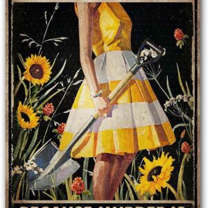 CrazySign Funny Garden Decor Garden Gifts Gardening Because Murder Is Wrong Metal Garden Sign Outdoor, 12" x 8", (263)